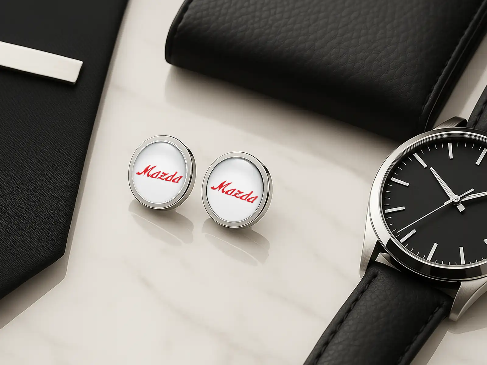 Mazda Gemelos Personalizados Hombre Lujo Set Regalo Pro